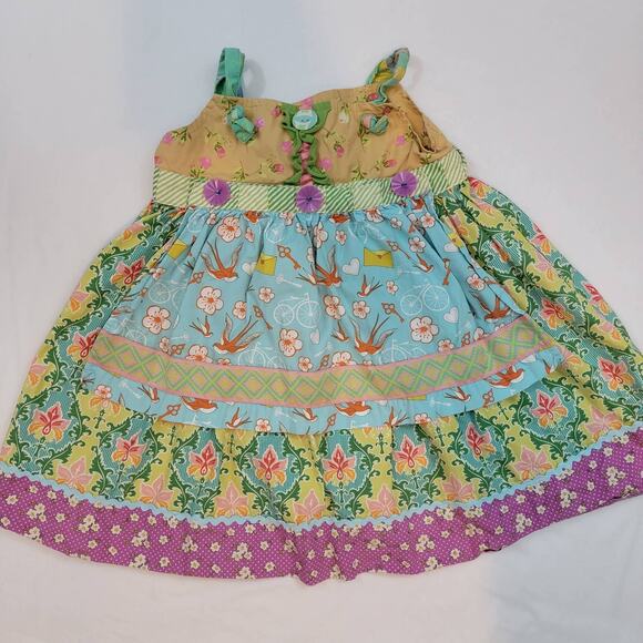 Matilda Jane It's A Wonderful Parade Funnel Cake Knot Dress - Picture 1 of 9
